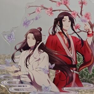 (NWD) Anime Character Acrylic Standee with Red and White Kimonos
